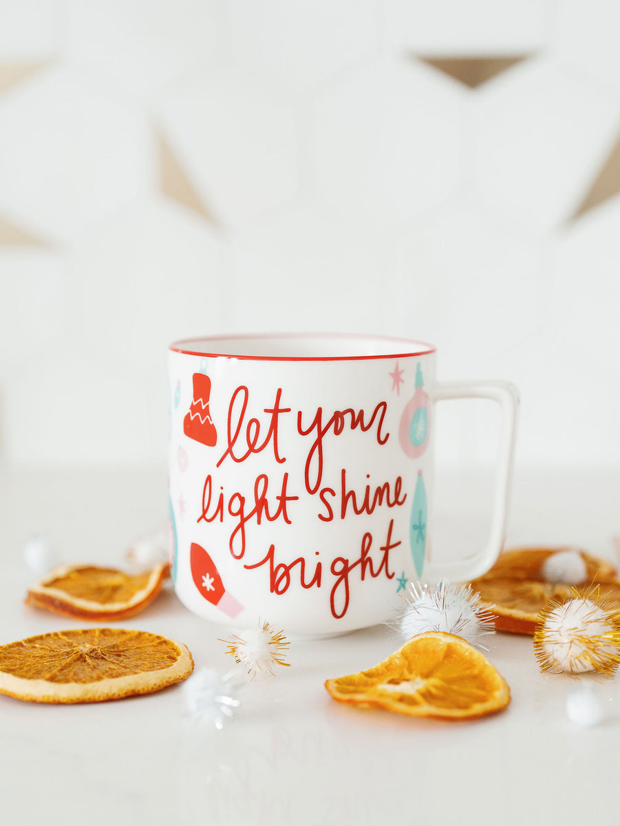 30 OZ JUMBO LATTE MUG LET YOUR LIGHT SHINE