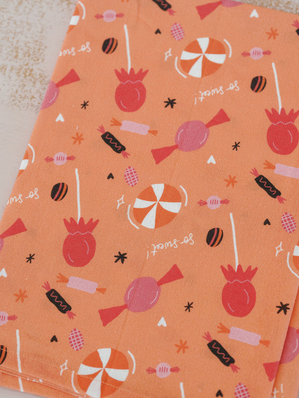 Cute As Candy | Full Pattern Flour Sack Towel