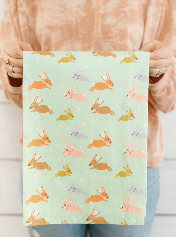 Jumping Jackalopes Full Pattern Flour Sack Towel