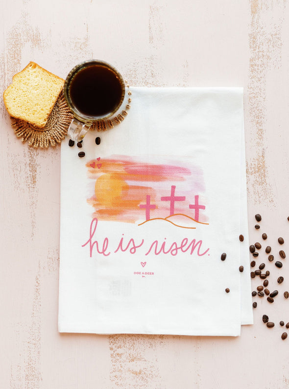 He Is Risen - Easter Flour Sack Towel