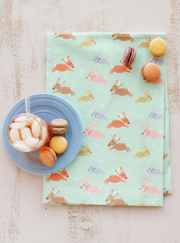 Jumping Jackalopes Full Pattern Flour Sack Towel