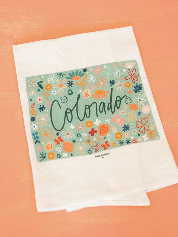 Colorado Floral Flour Sack Towel