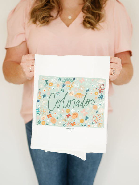 Colorado Floral Flour Sack Towel