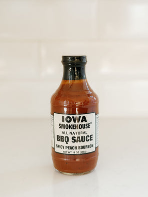 Spicy Peach Bourbon BBQ Sauce
