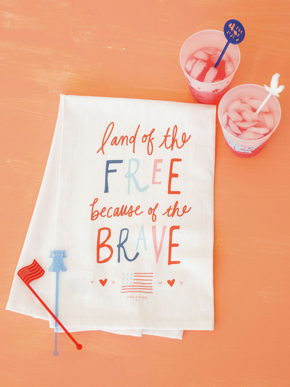 Land of the Free Flour Sack Towel