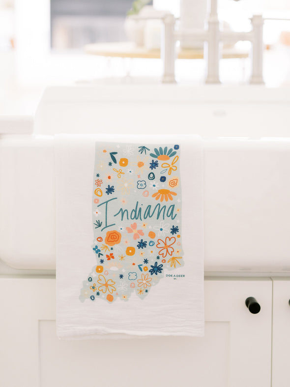 Indiana Floral State Towel