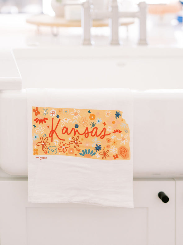 Kansas Floral Flour Sack Towel
