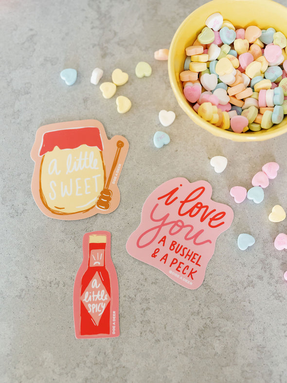 I Love You A Bushel & A Peck Sticker