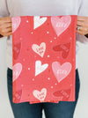 Valentine's Day Full Pattern Flour Sack Towel