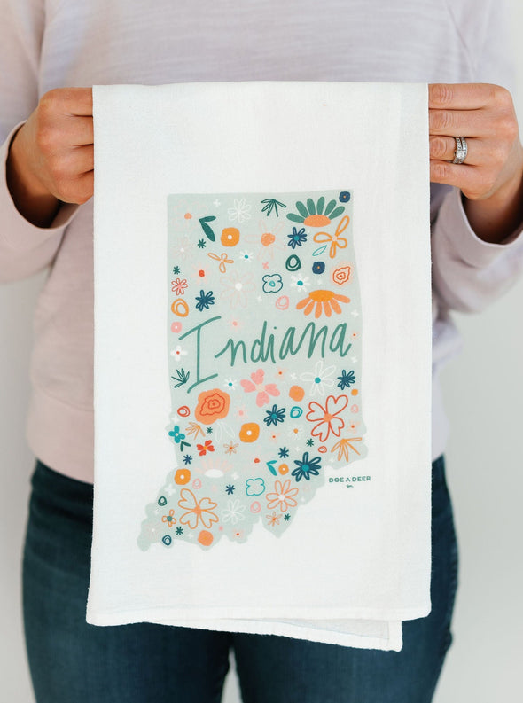 Indiana Floral State Towel