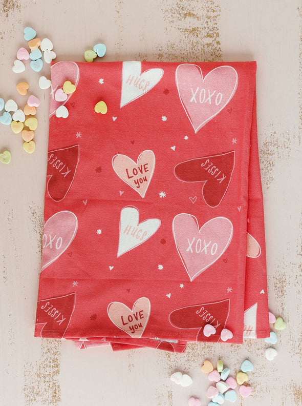 Valentine's Day Full Pattern Flour Sack Towel