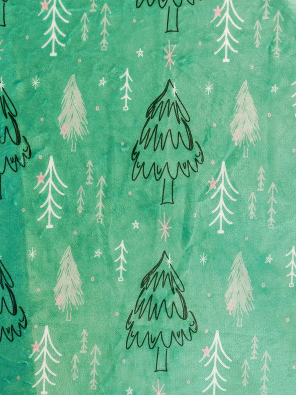Winter Trees Minky Blanket