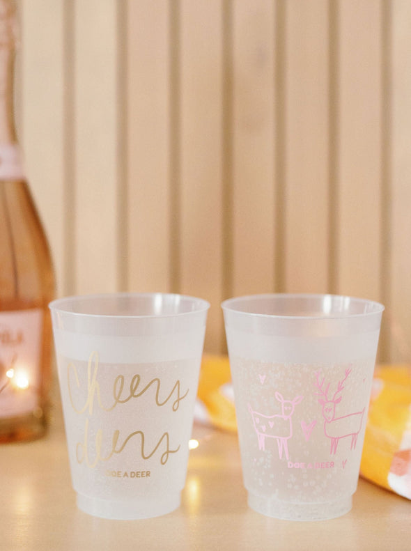 Cheers Deers Shatterproof Glasses - Set of 4