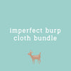 F is for Fawn Imperfect Burp Cloth Bundle