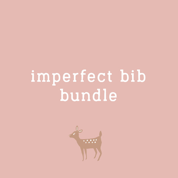 F is for Fawn Imperfect Bib Bundle