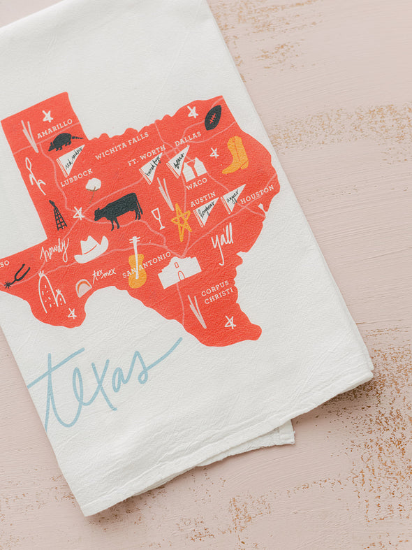 Texas - Flour Sack Towel
