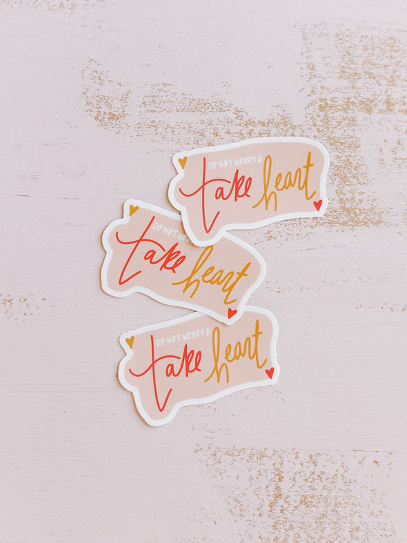 Take Heart Sticker