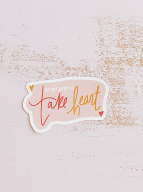Take Heart Sticker