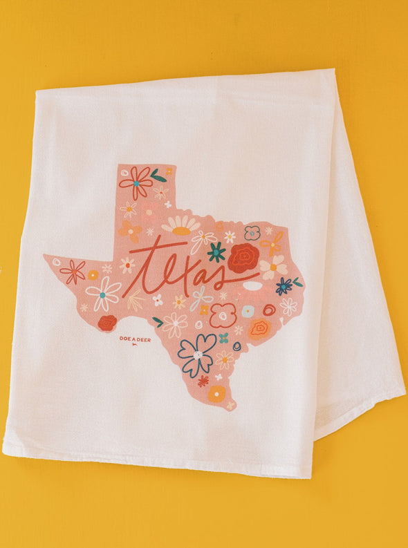 Texas Floral Towel
