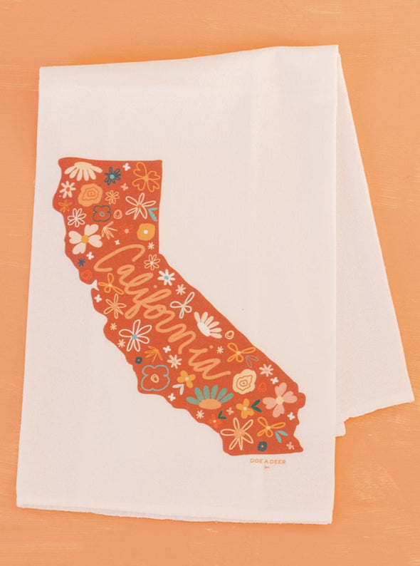California Floral Towel