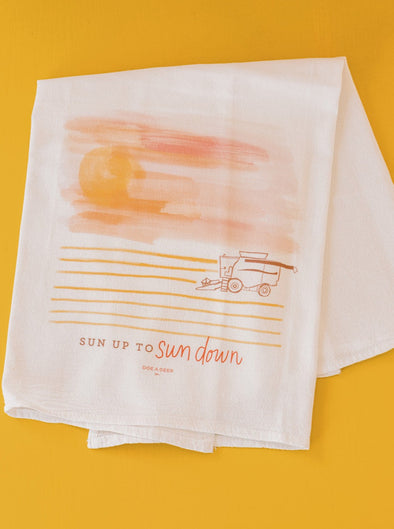 Sun Up to Sun Down - Harvest Flour Sack Towel