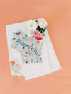 Wisconsin Floral Towel