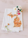 Michigan Floral Towel