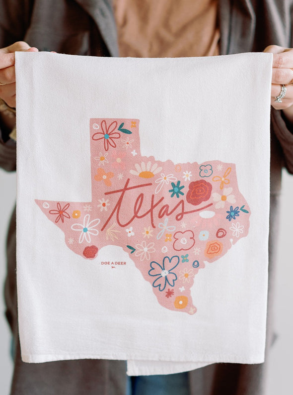 Texas Floral Towel