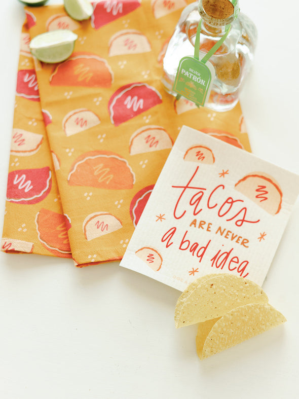 Taco Tuesday Full Pattern - Flour Sack Towel