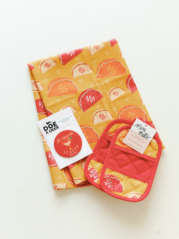 Taco Tuesday Full Pattern - Flour Sack Towel