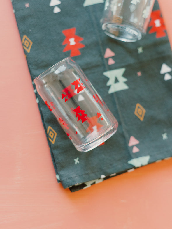Dark Pink Southwest Vibes Glass