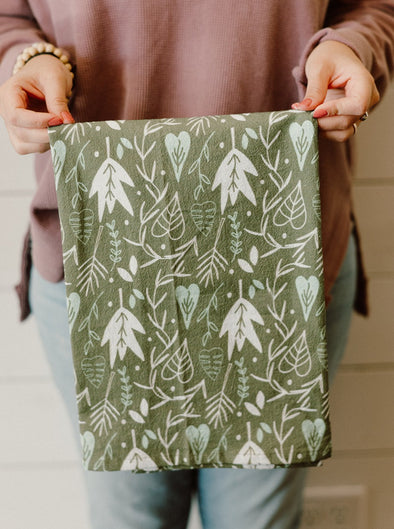 Full Pattern Greenery - Flour Sack Towel