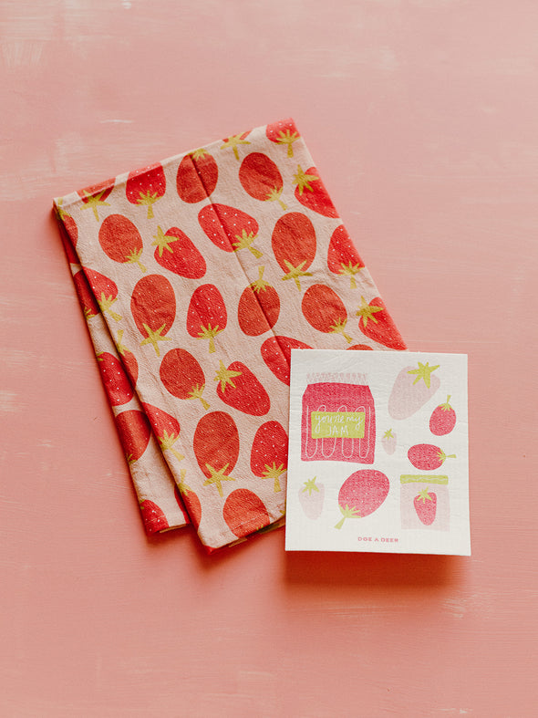 Strawberry Full Pattern - Flour Sack Towel