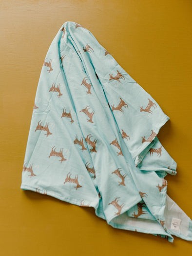 F is for Fawn | Swaddle + Toddler Blanket