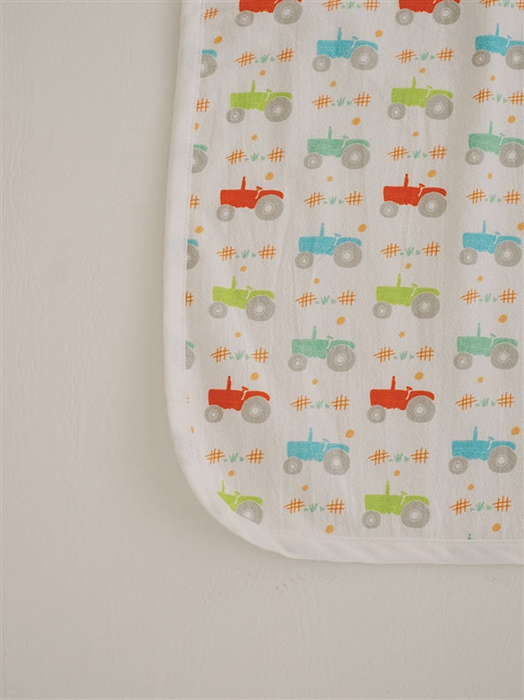 Single Burp Cloth - Trusty Tractor