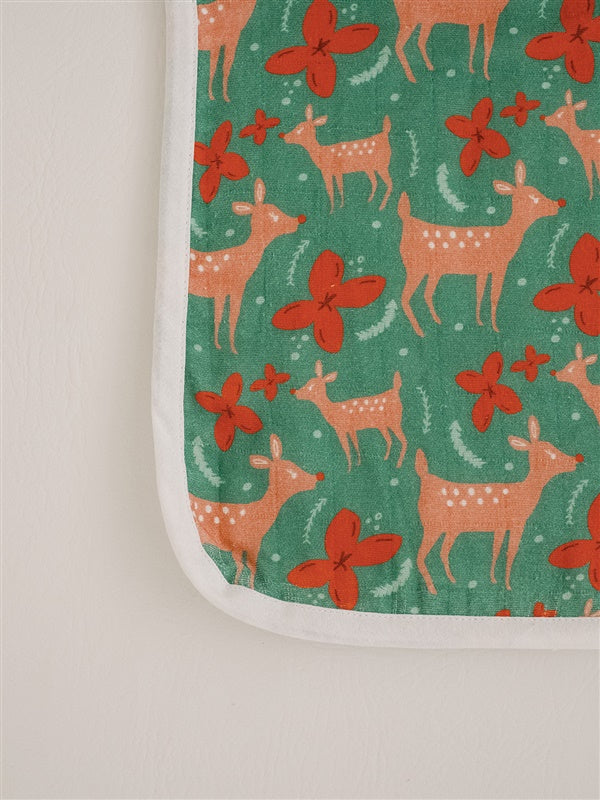 Rudolph Fawn- Set of 3 Flour Sack Burp Cloths – Doe A Deer