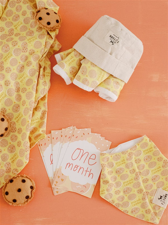 One Cute Cookie Milestone Cards - Digital Download