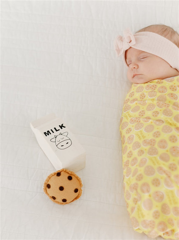 One Cute Cookie Burp + Swaddle Bundle (Flour Sack Burp Cloths)