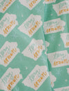 Teeny Tiny Iowan Flour Sack Burp + Swaddle Bundle