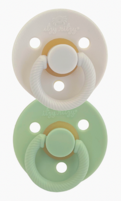 Mint/White - Itzy Soother Pacifier