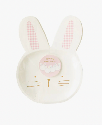 Gingham Bunny Plate
